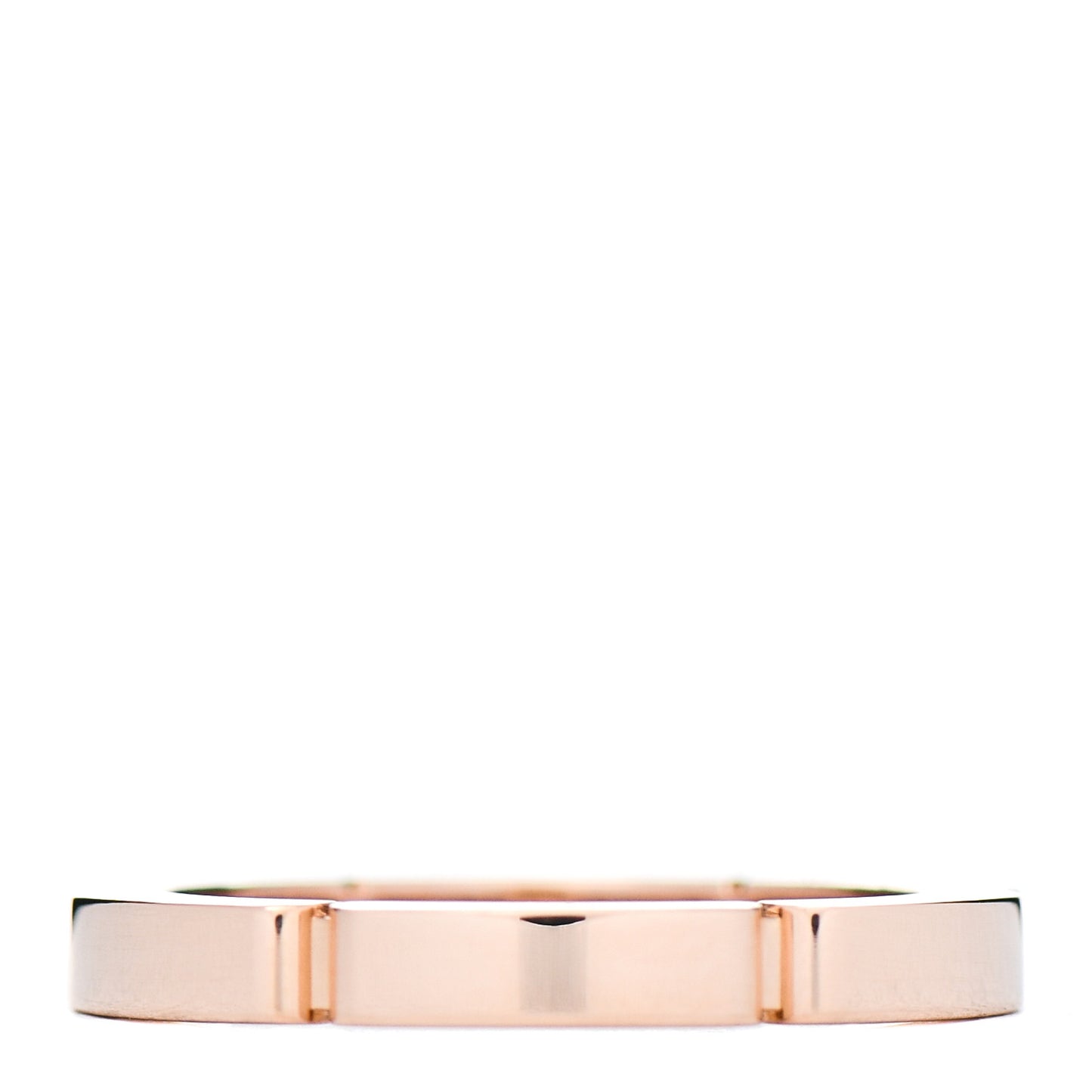 18K Pink Gold Diamond Maillon Panthere Wedding Band Ring 49 5