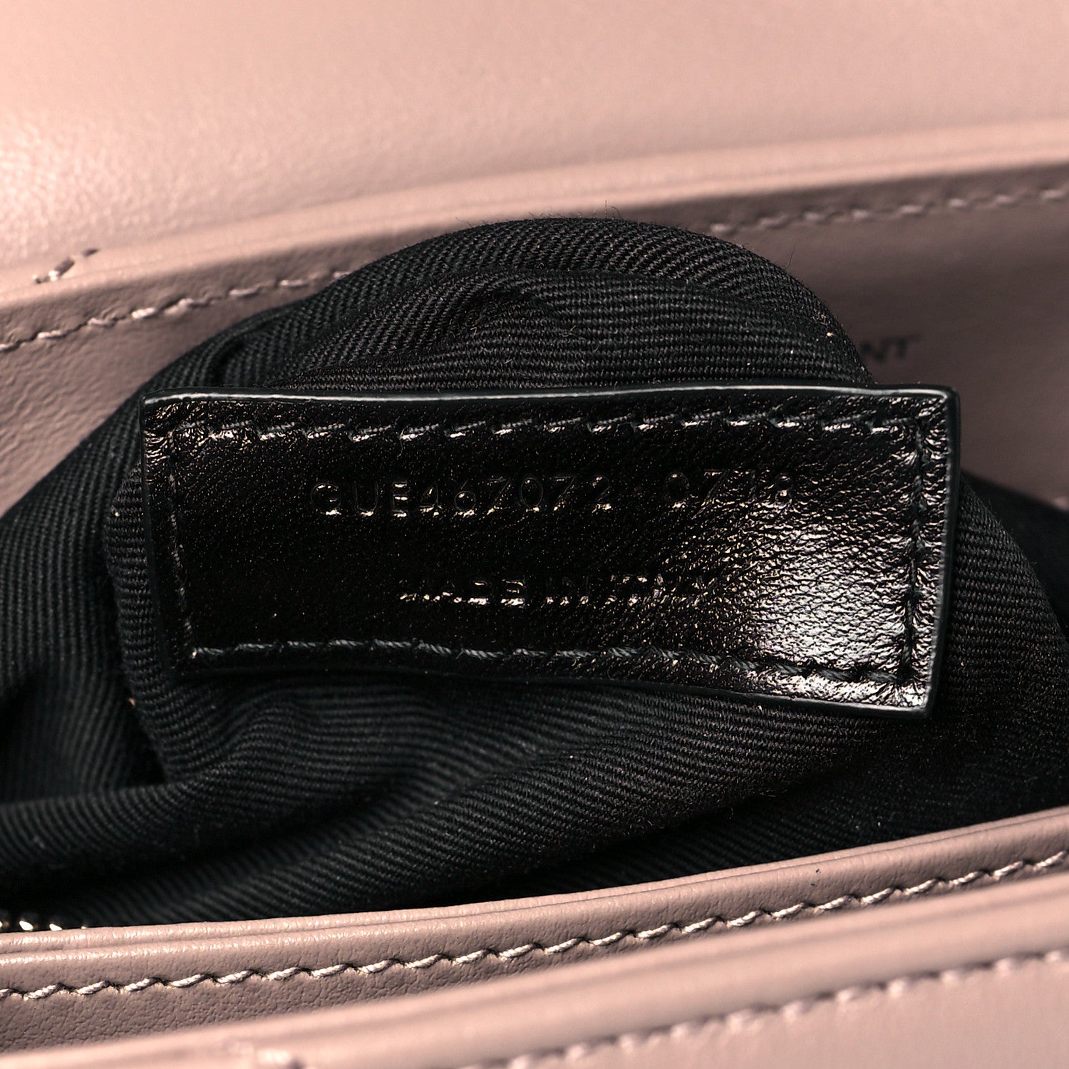 Saint Laurent Calfskin Y Quilted Monogram Toy Loulou Satchel Dusty Grey 7 of 10