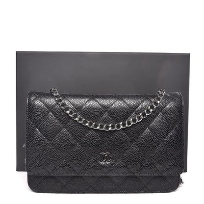 Chanel Caviar Quilted Wallet On Chain WOC Black 11 of 11