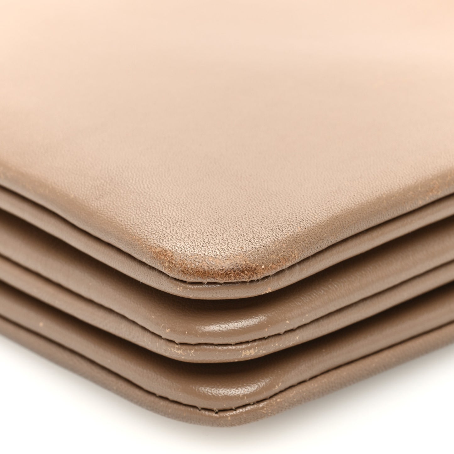 Lambskin Small Trio Crossbody Bag Taupe