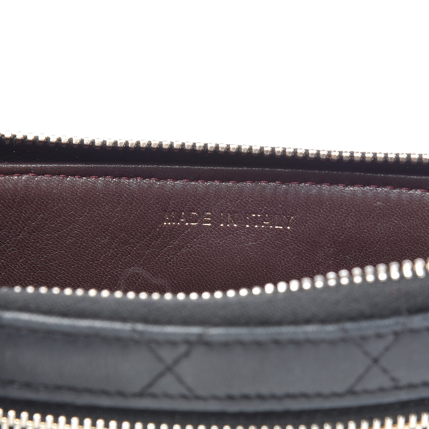 Chanel Lambskin Quilted Zip Pouch Black 8 of 13