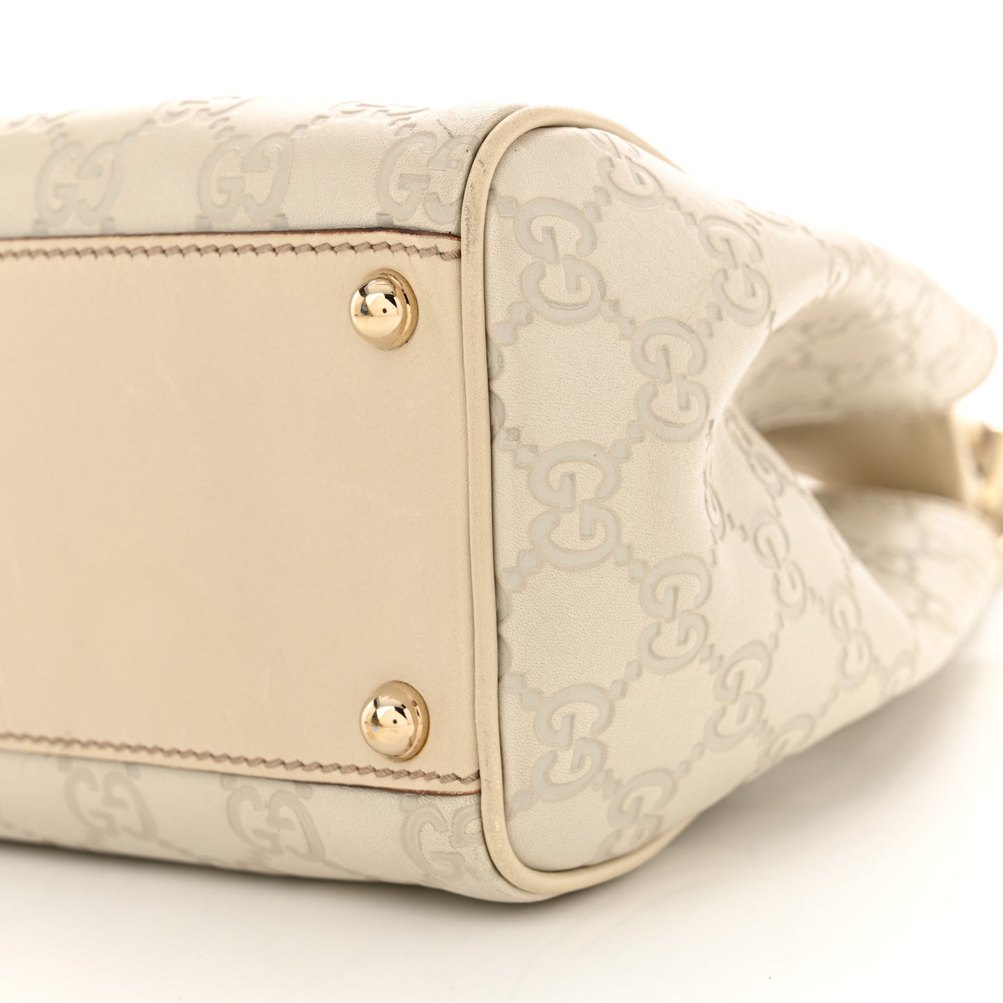 Guccissima Bardot Tote Off White