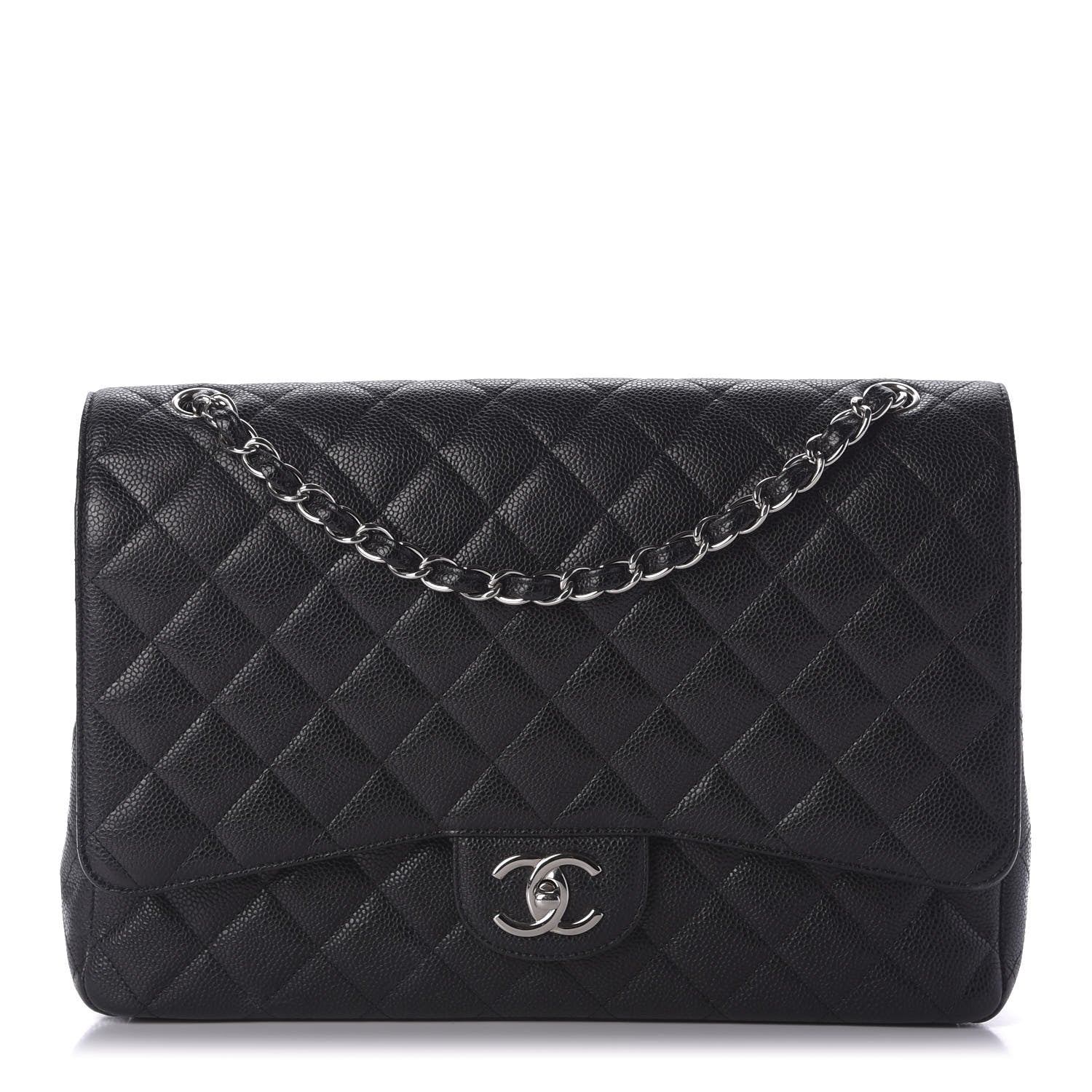 Chanel Caviar Quilted Maxi Double Flap Black 1 of 10