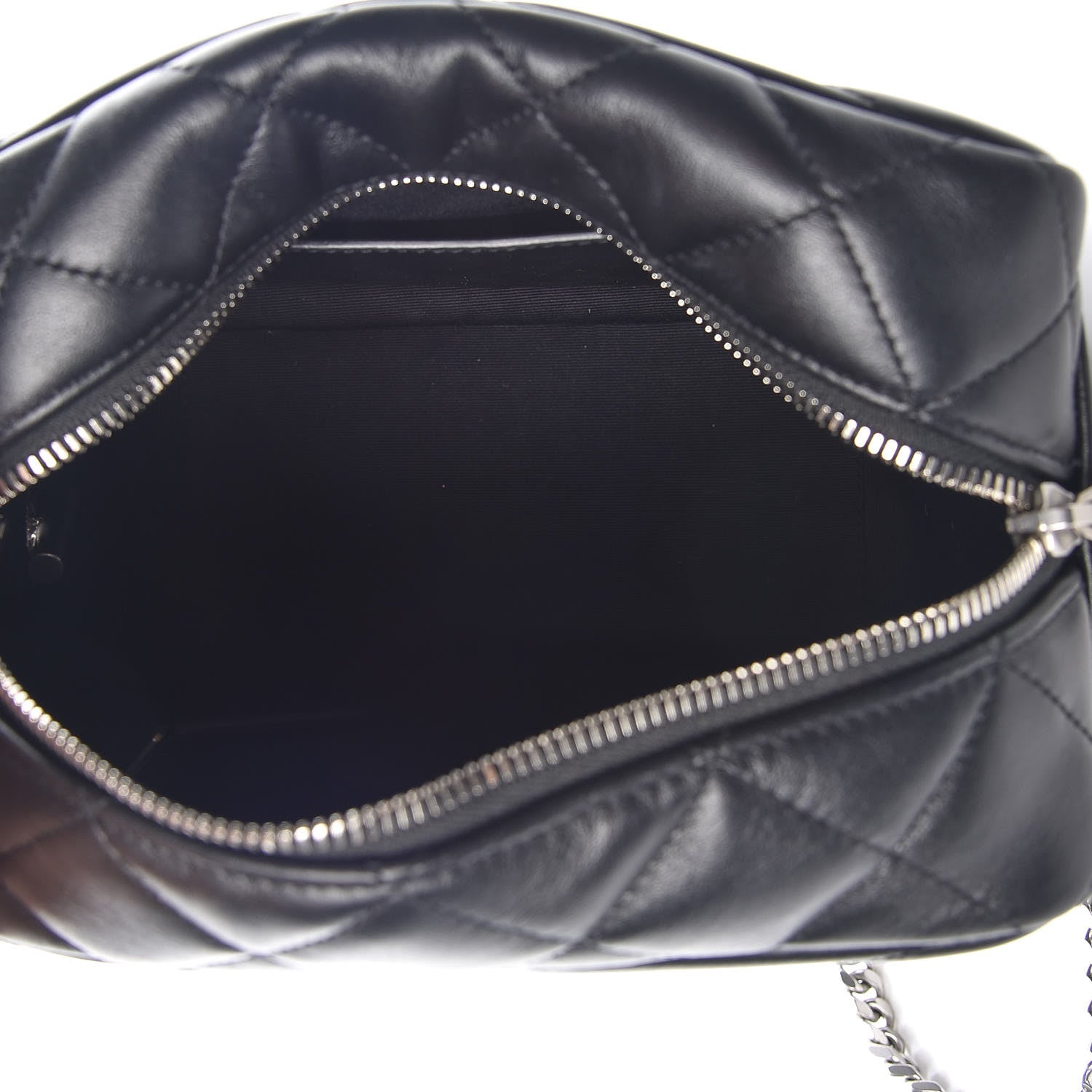 Saint Laurent Calfskin Y Quilted Monogram Small Loulou Bowling Bag Black 5 of 8