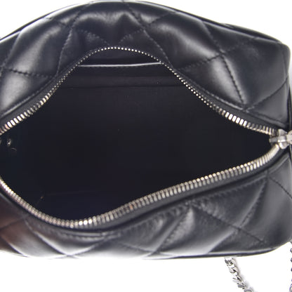 Saint Laurent Calfskin Y Quilted Monogram Small Loulou Bowling Bag Black 5 of 8