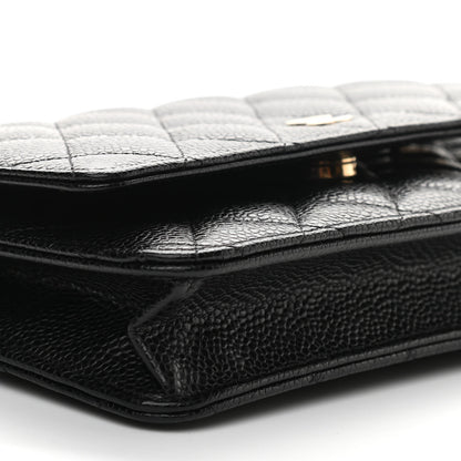Chanel Caviar Quilted Wallet On Chain WOC Black 9 of 11