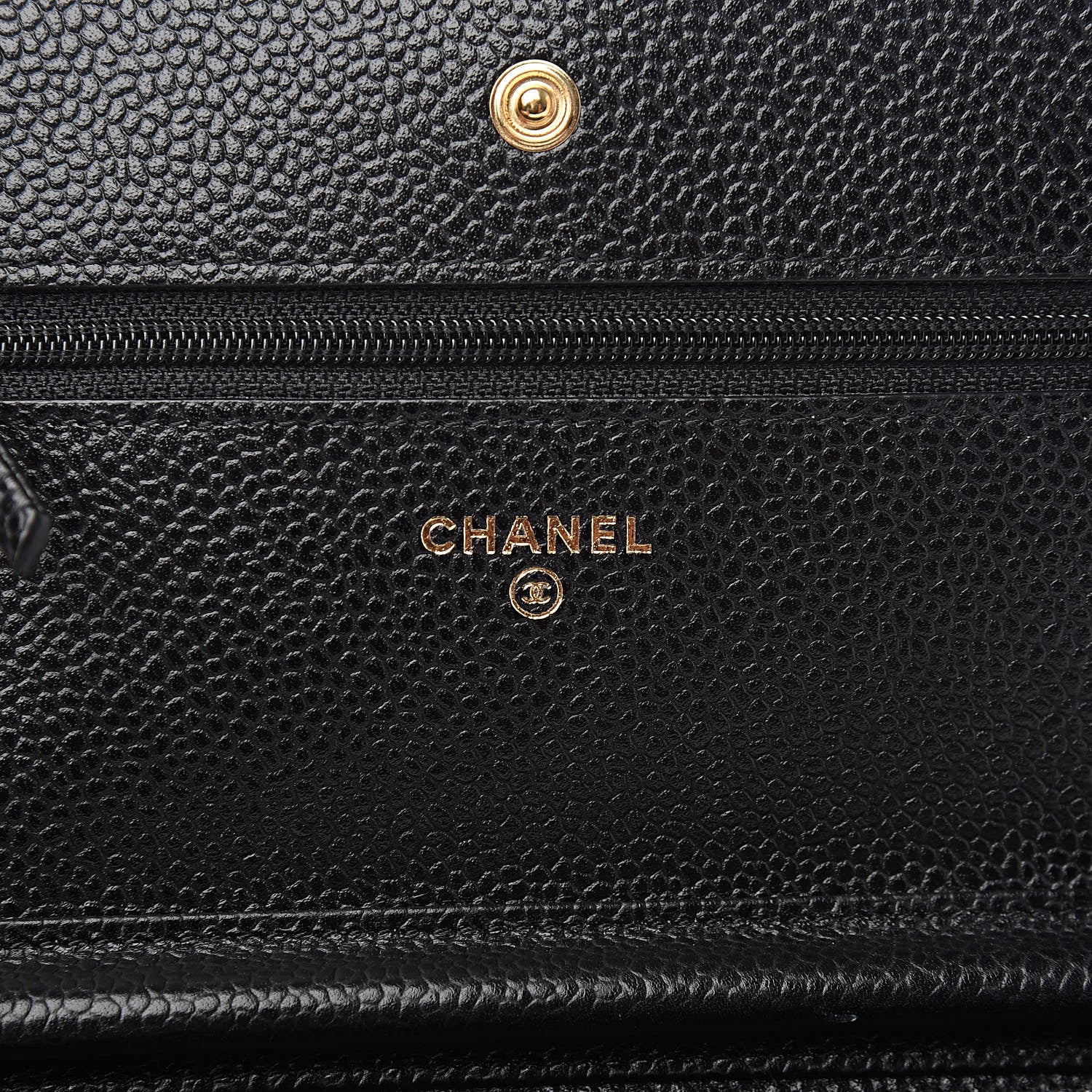 Chanel Caviar Quilted Wallet On Chain WOC Black 6 of 14