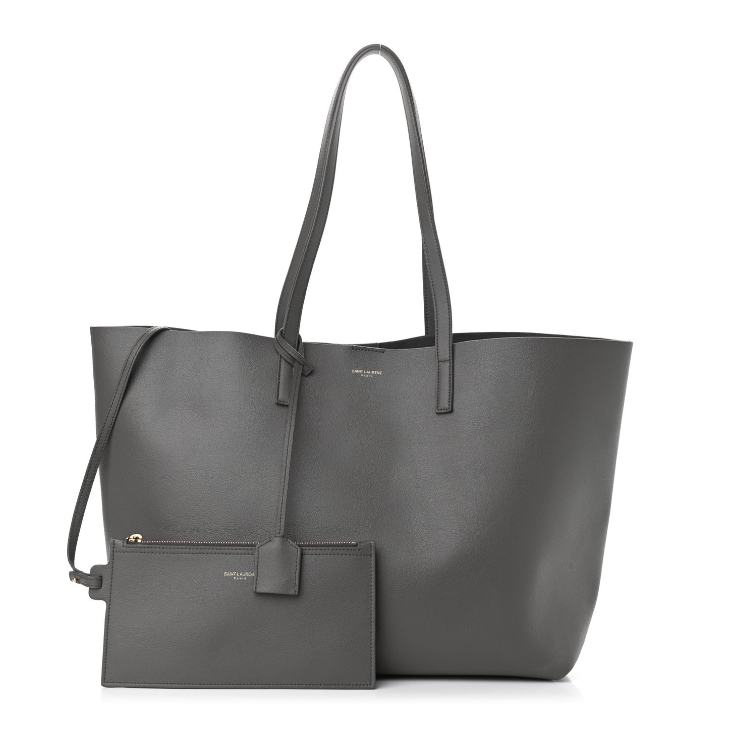 Calfskin Large Shopping Tote Fog