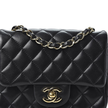 Chanel Lambskin Quilted Mini Square Flap Black 9 of 9