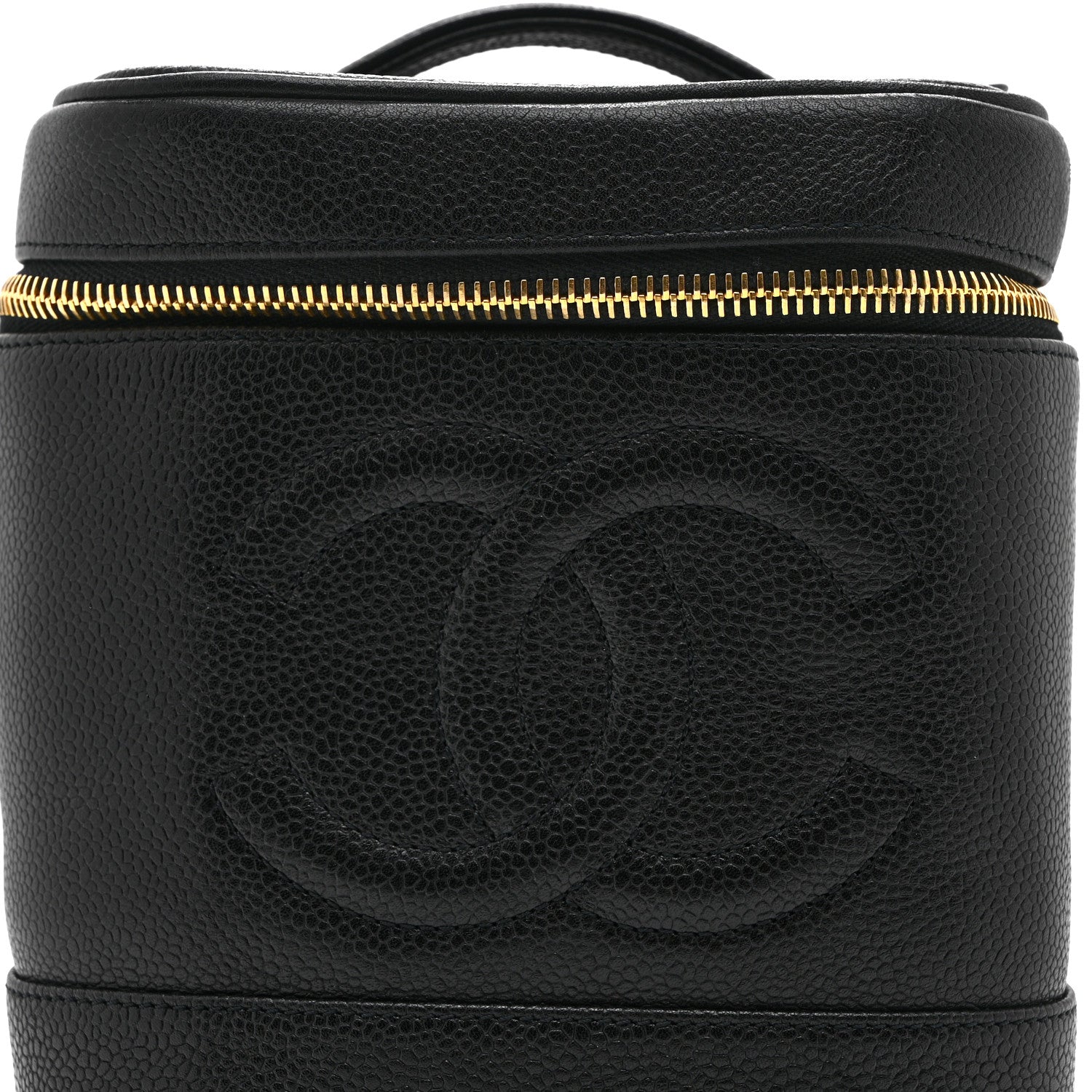 Chanel Caviar Vanity Cosmetic Case Black 8 of 10