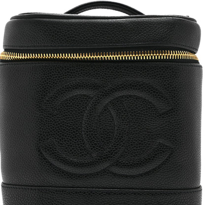 Chanel Caviar Vanity Cosmetic Case Black 8 of 10