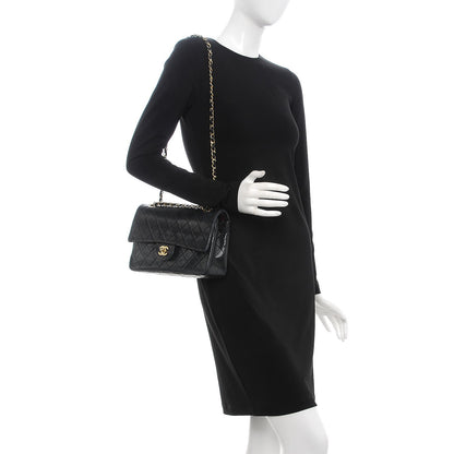Chanel Lambskin Quilted Medium Double Flap Black 2 of 15