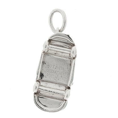 Tiffany Sterling Silver Enamel Car Charm Blue 4 of 4