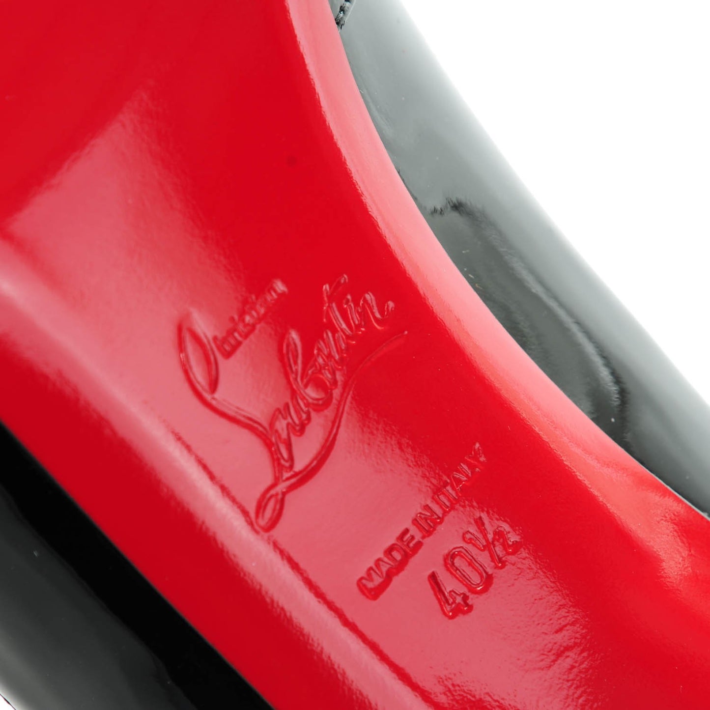 Patent Shelley 90 Pumps 40.5 Black Red