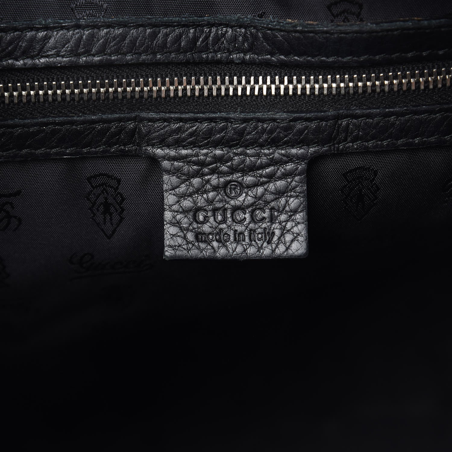 Gucci Guccissima Neoprene Medium Techno Tag Boston Black 6 of 14
