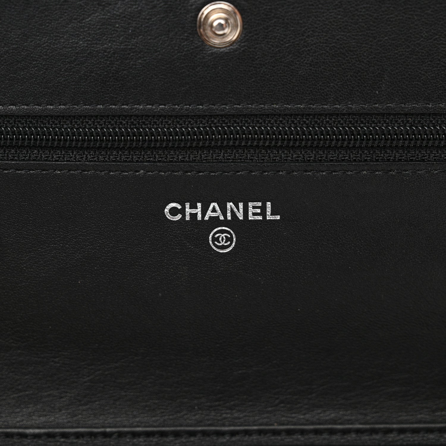 Chanel Caviar Sevruga Wallet on Chain WOC Black 6 of 15