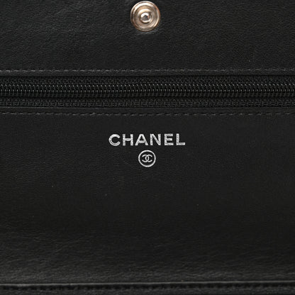 Chanel Caviar Sevruga Wallet on Chain WOC Black 6 of 15