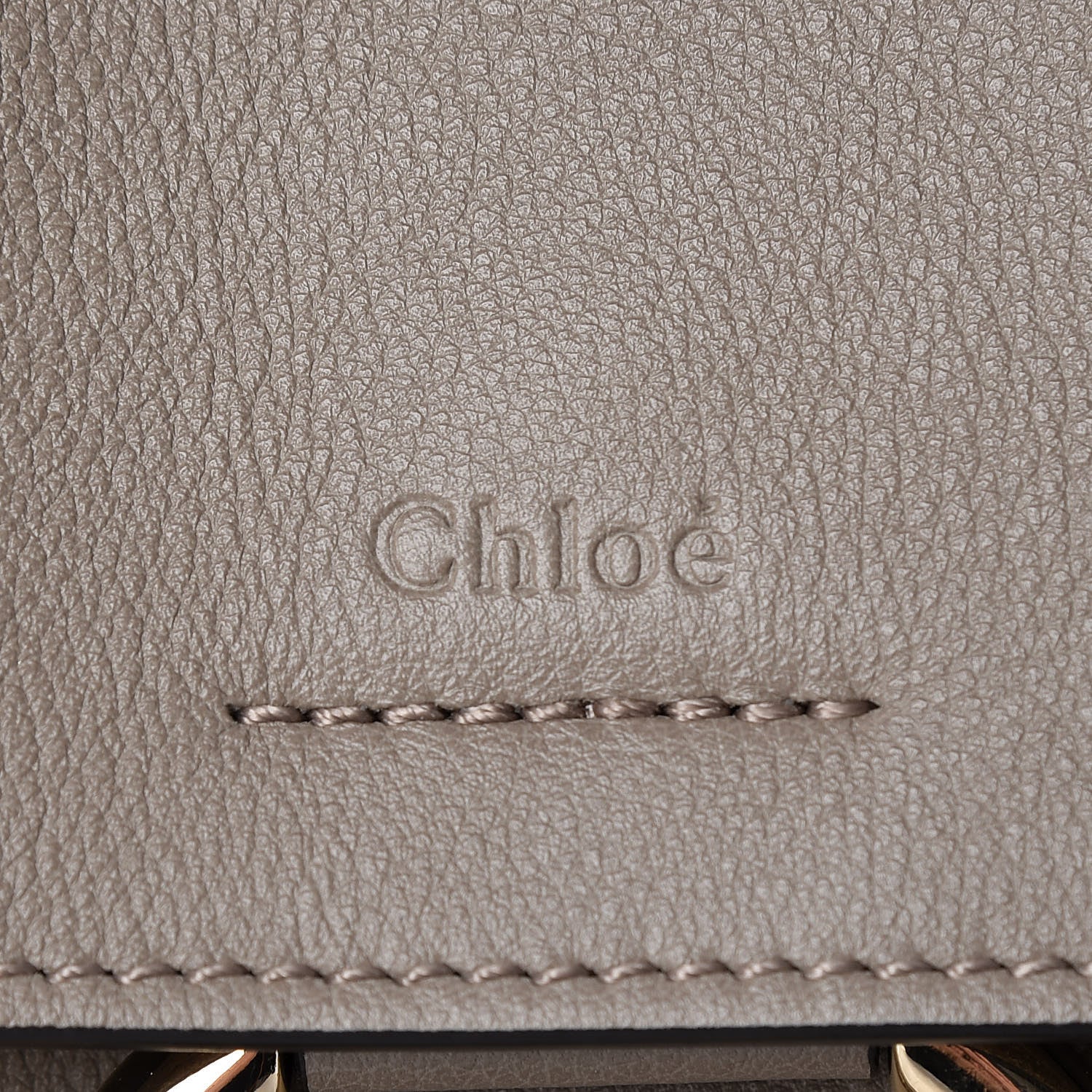 Chloe Calfskin Medium Faye Day Shoulder Bag Motty Grey 6 of 9