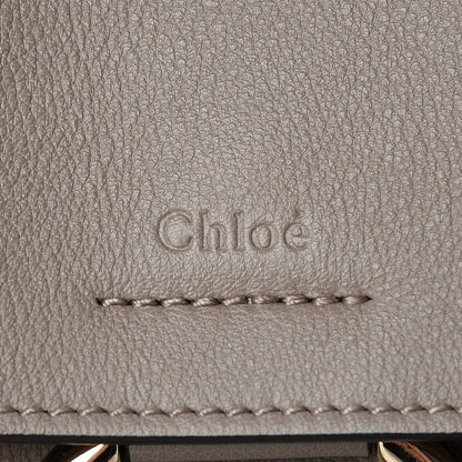 Chloe Calfskin Medium Faye Day Shoulder Bag Motty Grey 6 of 9