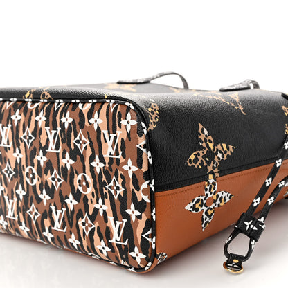 Louis Vuitton Monogram Giant Jungle Neverfull MM Black 5 of 8