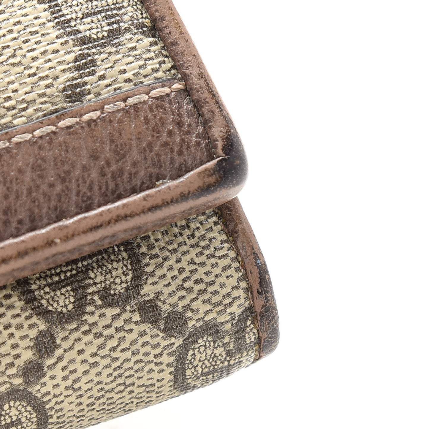 GG Supreme Monogram Web Ophidia Wallet On Chain Brown