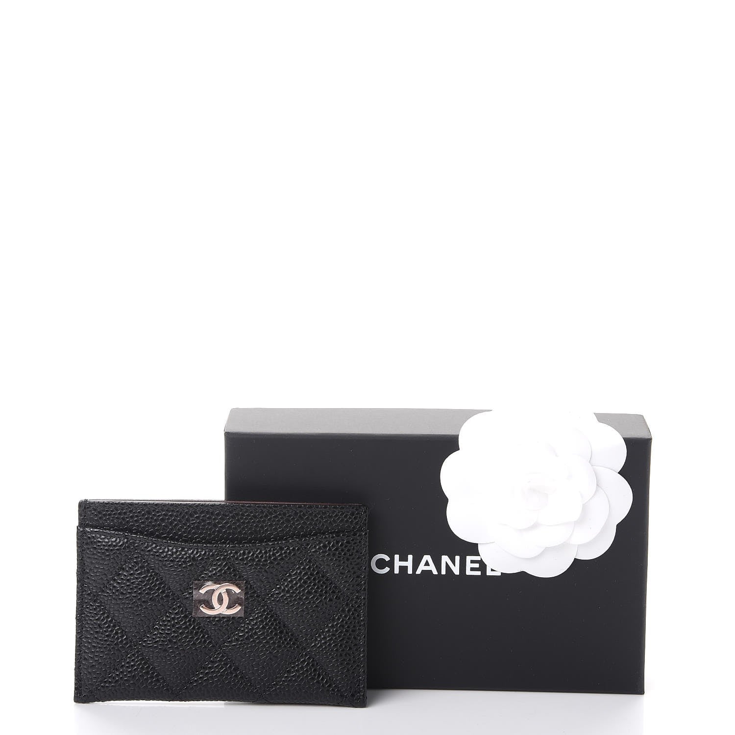 Chanel Caviar Quilted Card Holder Black 9 of 9