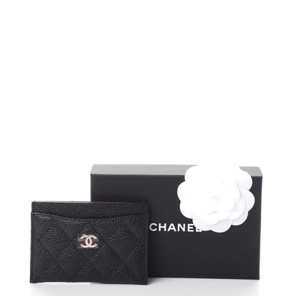 Chanel Caviar Quilted Card Holder Black 9 of 9