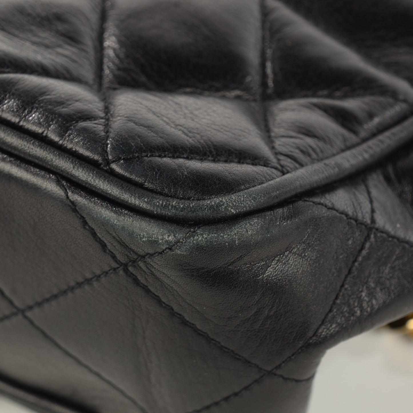 Lambskin Shopping Tote Black