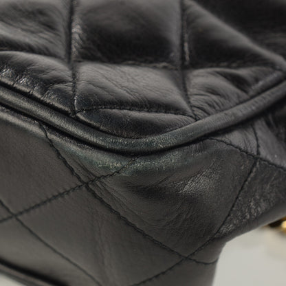 Chanel Lambskin Shopping Tote Black 12 of 17