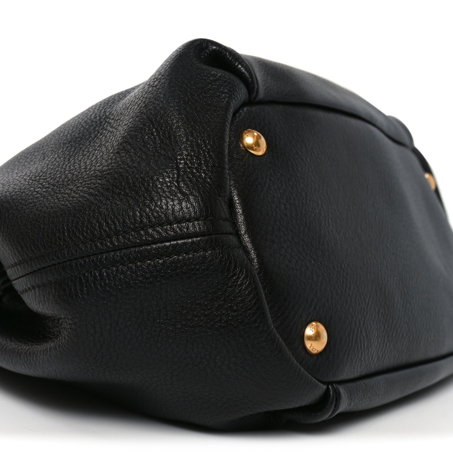 Prada Vitello Daino Shoulder Bag Black 8 of 9
