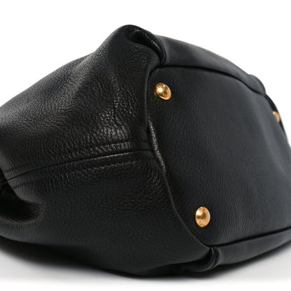 Prada Vitello Daino Shoulder Bag Black 8 of 9