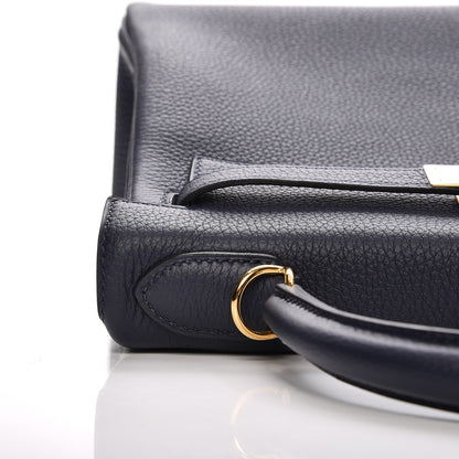 Hermes Togo Kelly Retourne 28 Bleu Nuit 27 of 33