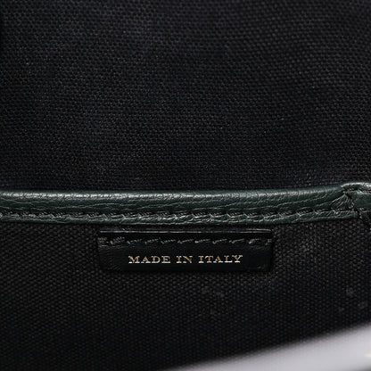Burberry Derby Calfskin House Check Large Banner Tote Dark Bottle Green 7 of 10