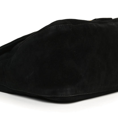 Fendi Suede Calfskin Mama Baguette Black 7 of 10