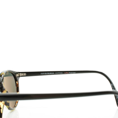 Oliver Peoples Polarized Gregory Peck Sunglasses Black Tortoise 3 of 7