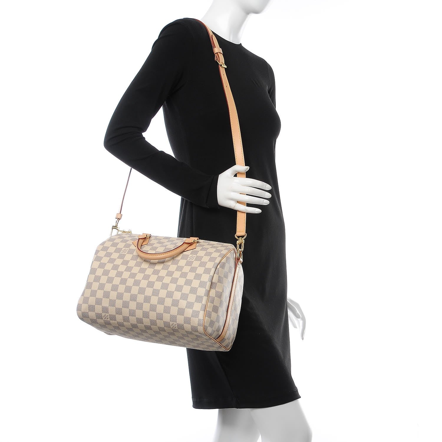 Louis Vuitton Damier Azur Speedy Bandouliere 30 3 of 8