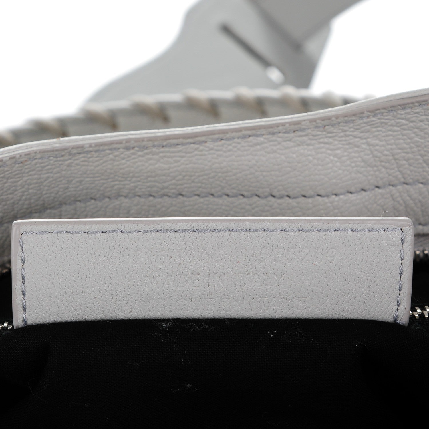 Balenciaga Chevre Silver Metallic Edge Hardware Velo Gris Perle 7 of 10