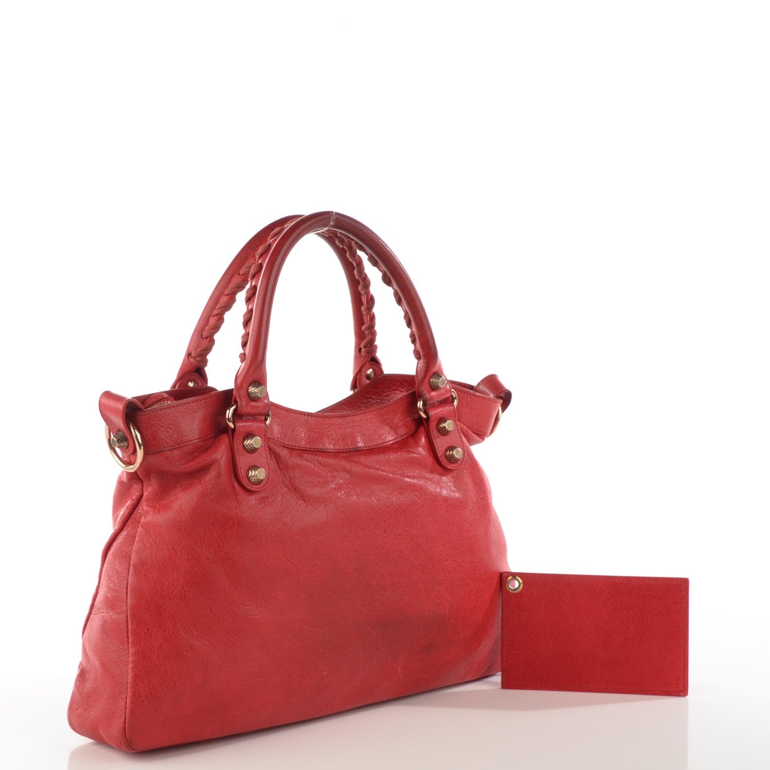 Balenciaga Agneau Giant 12 Rose Gold Hardware Town Coquelicot 6 of 12