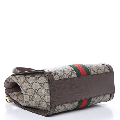 Gucci GG Supreme Monogram Small Ophidia Tote Bag Brown 4 of 9