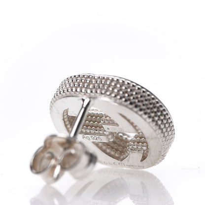 Gucci Sterling Silver Interlocking G Stud Earrings 3 of 4