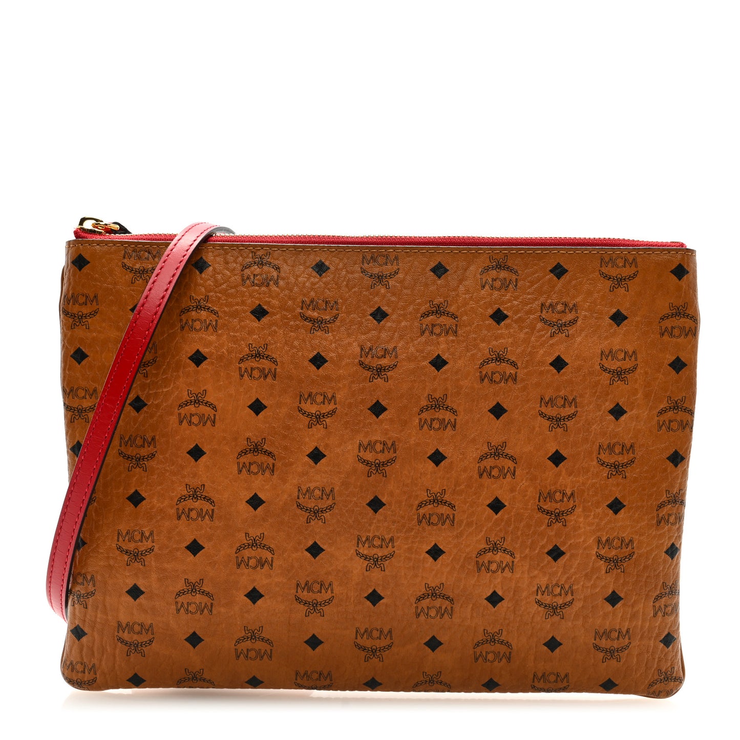 Visetos Original Medium Pouch Cognac Red