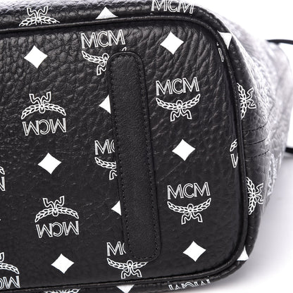 MCM Visetos Medium Reversible Shopper Tote Black 16 of 16
