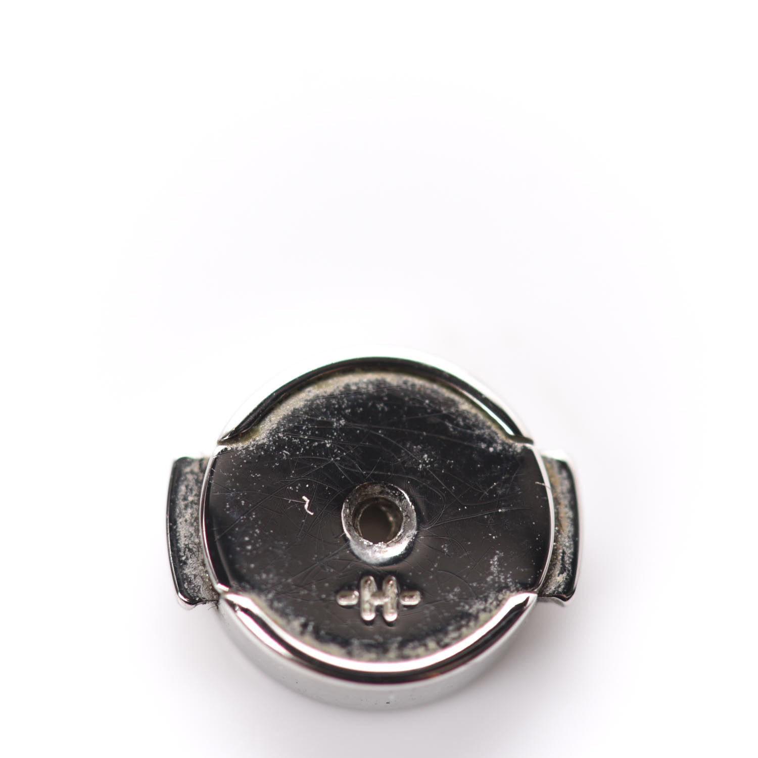 Hermes Buffalo Horn Silver Lift GM Earrings 5 of 6
