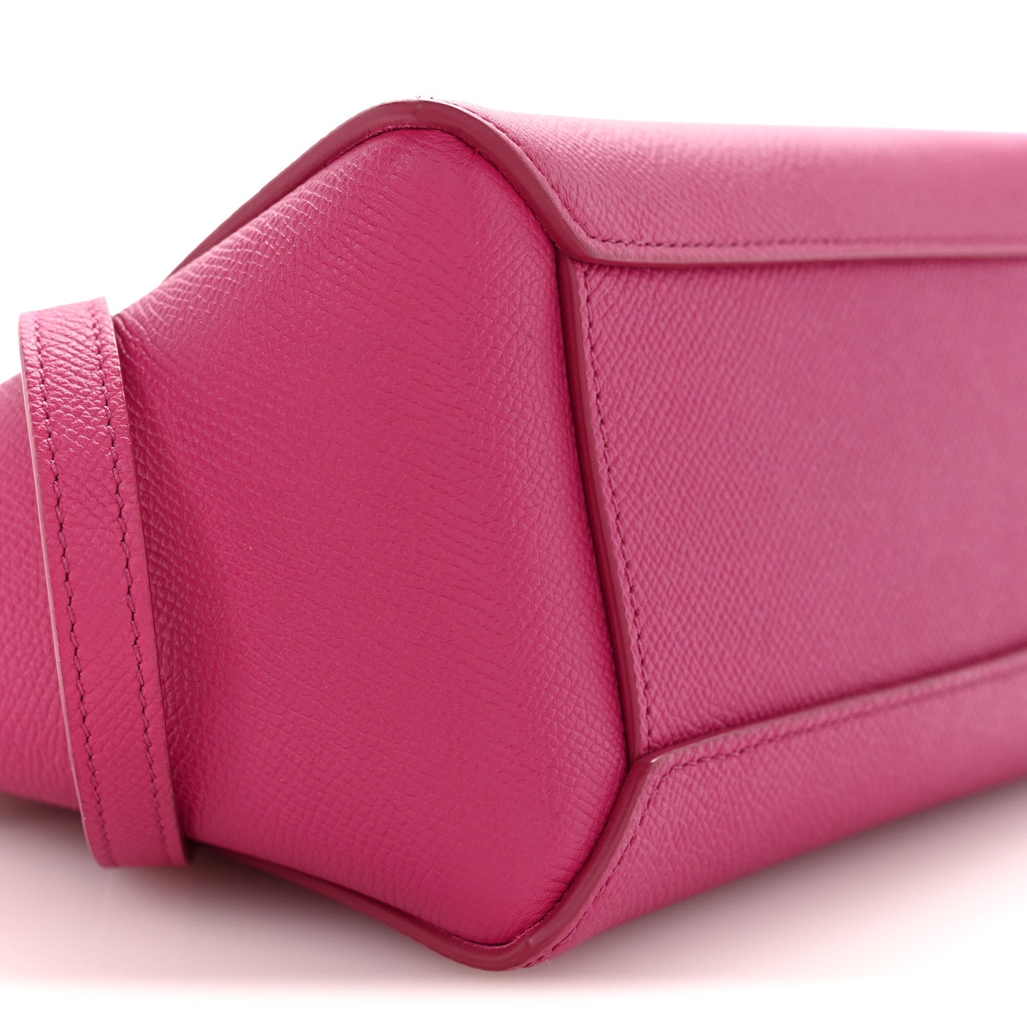 Celine Grained Calfskin Nano Belt Bag Raspberry 8 of 10