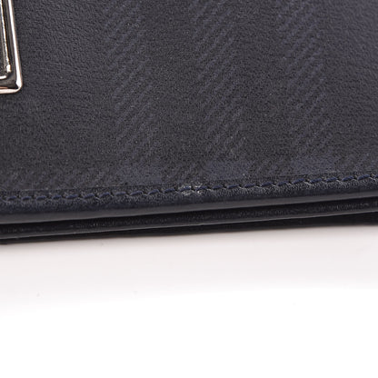 Burberry Smoked Check Long Wallet Navy 7 of 7