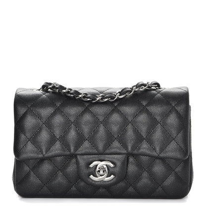 Chanel Iridescent Caviar Quilted Mini Rectangular Flap Black 1 of 8