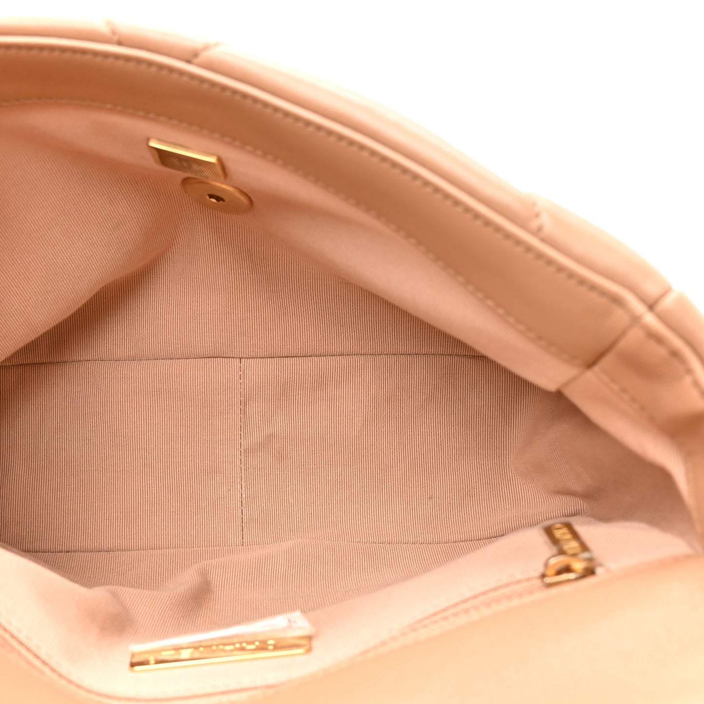 Lambskin Quilted Medium Chanel 19 Flap Beige