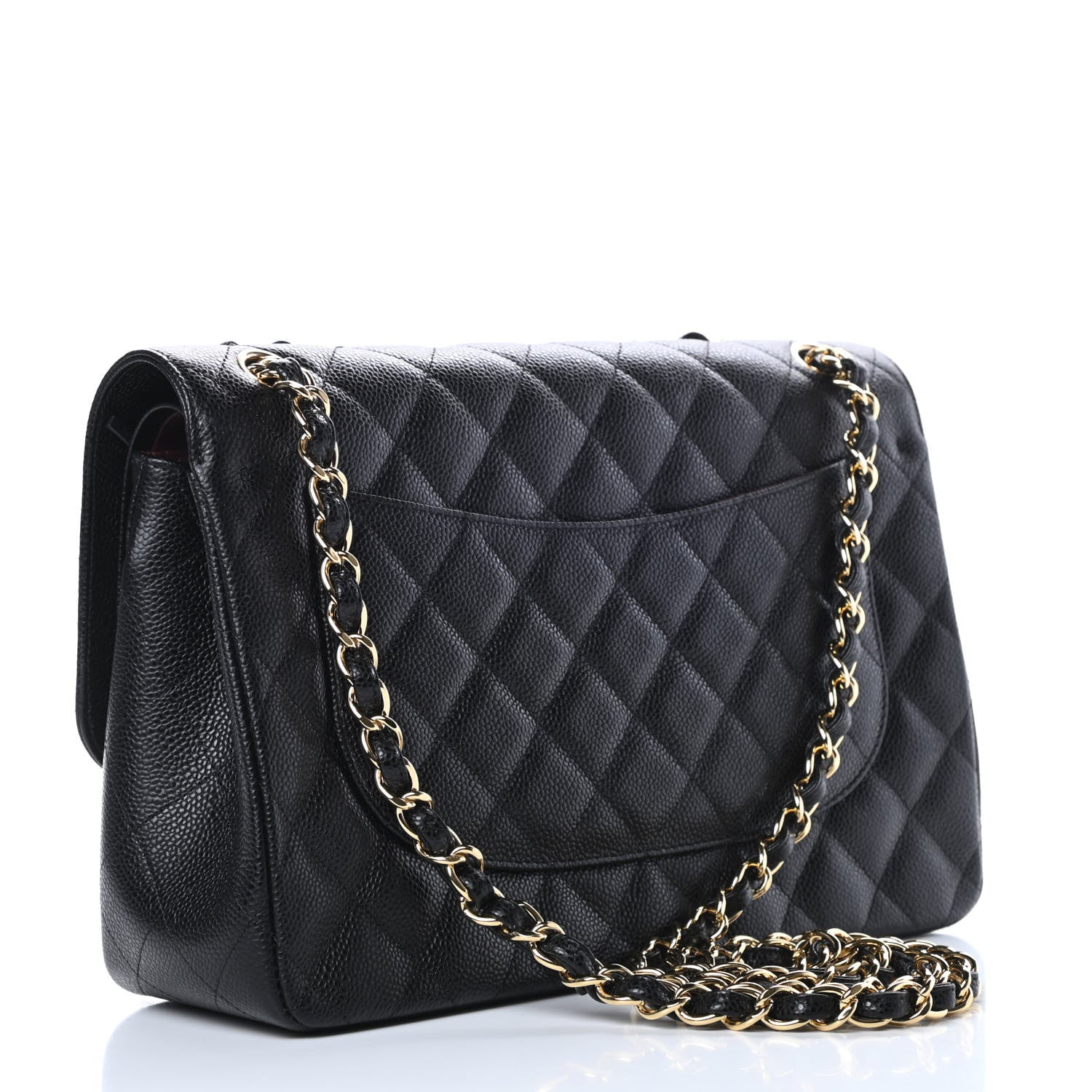 Chanel Caviar Quilted Jumbo Double Flap Black 3 of 11