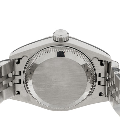 Rolex Stainless Steel 18K White Gold Diamond 26mm Oyster Perpetual Datejust Watch Silver 79174 5 of 5