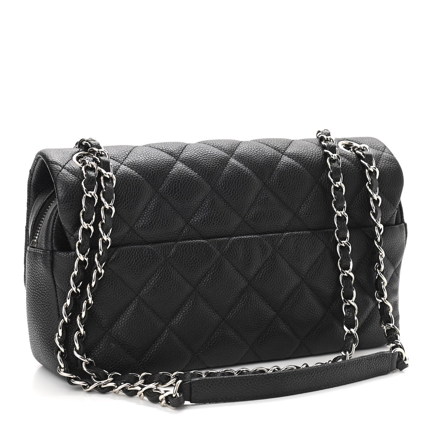 Caviar Quilted Medium Easy Flap Black